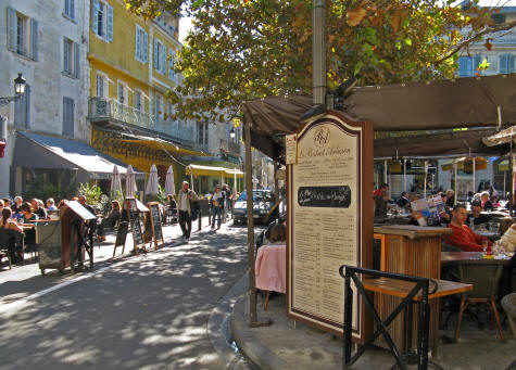 Van Gogh's Bright Yellow Cafe in Arles France